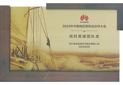 2025年華為中國地區(qū)部戰(zhàn)時英雄團隊獎